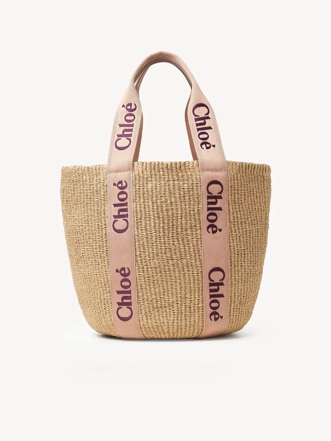 Large Woody basket in natural fibres